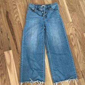 Madewell cropped button front 26 jeans